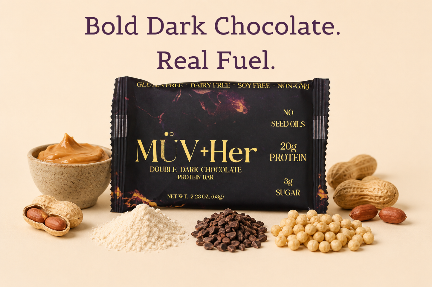 MÜV+Her Egg White Protein Bar